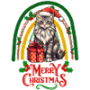 Maine-Coon Cat Christmas