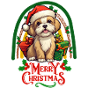 Lhassa Apso Noël