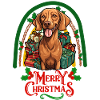 Vizsla Merry Christmas