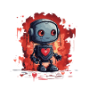 ROBOTS WITH HEART DESIGN