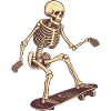 Skateboard Skeleton