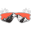 Mountainbike Brille Bergansicht
