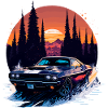 Classic sports car