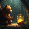 comic style bear