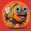 Comic style fish