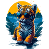 Mignon bébé tigre