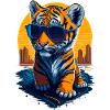 Cute baby tiger