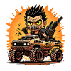 Crazy post apocalyptic boy
