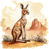 Känguru Baby Känguru Beuteltier Kangaroo