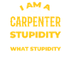 Carpenter I can't fix stupidity