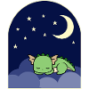 Green Dragon sleeping