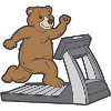 Bear jogging treadmill