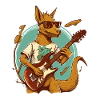 Kangaroo Guitarist