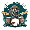Otter Drummer