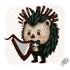 Porcupine Harpist