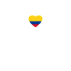 Colombia heartbeat Colombian flag