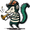 Skunk Trumpeter