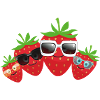 Strawberries, Family,Sunglasses,Summer, Strawberry
