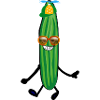 Cucumber,party gurle, cap,sunglasses, party