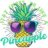 Pineapple with sunglasses