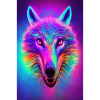 Prismatic Wolf Head