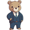 Ours en costume