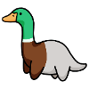 hugadino duck dino, cute dinosaur