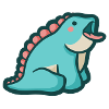 hugadino Mlem Dino, cute dinosaur