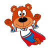 TEDDY - SUPERHELD - TEDDYBÄR - KINDER - BABYS