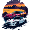 Classic sports car