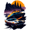 Classic sports car