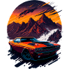 Classic sports car
