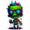 Bunter cooler Zombie