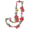 Lettre florale J