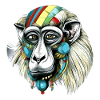 Kika the mandrill