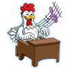 Chicken Piano Player