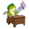 Frog Piano Player