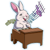 Rabbit Piano Player