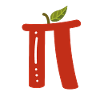 Pi comme une pomme rouge