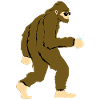 Bigfoot drinks cocktail at party