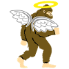 Bigfoot Angel with Halo