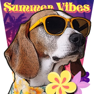 Summer Vibes Beagle