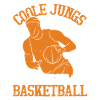 Coole Jungs spielen Basketball