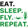 Eat Sleep Fly Repeat