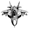 Flamboyant eagle plane