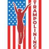 Trampolinspringen 4. Juli USA
