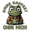 Lustiger Frosch mit witzigem Spruch