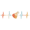 badminton heartbeat badminton sport