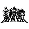 Biker Group Black/White