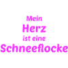 Herz Schneeflocke Winter Romantisch
